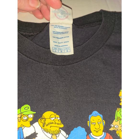 The Simpsons 2007 Character Collage TV Show Promo T Shirt Men's Size L - Picture 3 of 5